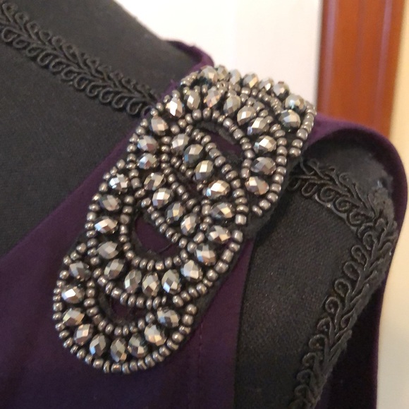 Dress Barn gorgeous dress in plum purple. Ptp 23” size 8 - Picture 2 of 9